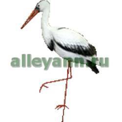 Фигура садовая АИСТ НА ЖЕЛЕЗНЫХ НОГАХ купить