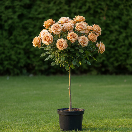 Роза штамбовая Капучино купить