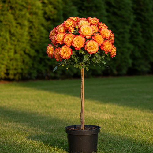 Роза штамбовая Mambo number 5 купить